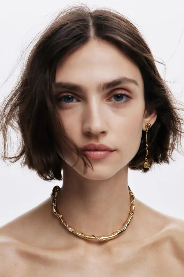 Jewelry Women Desigual Zalio Goldplated Rigid Necklace Materialfinishes