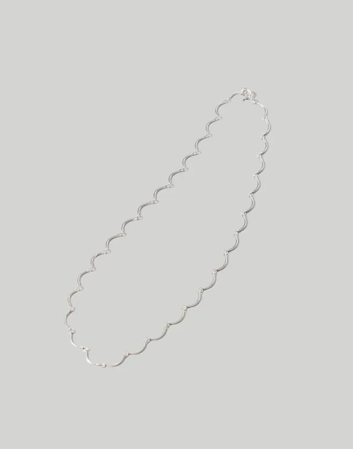 Jewelry Women Madewell Maslo Jewelry Scallop Necklace Silver