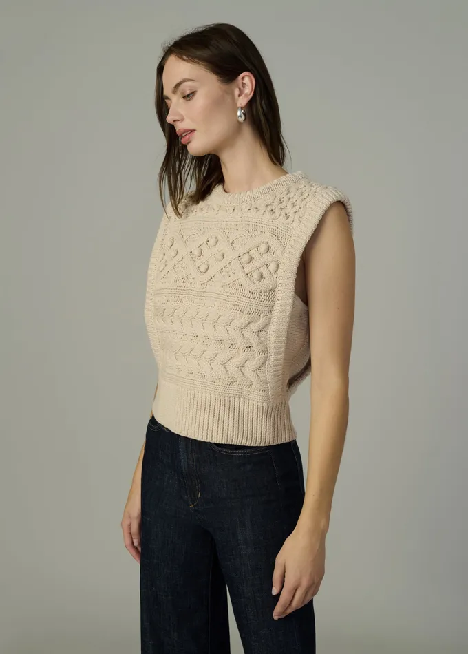 Joe8217s Jeans Sweaters Women THE CLARA SWEATER VEST Milk