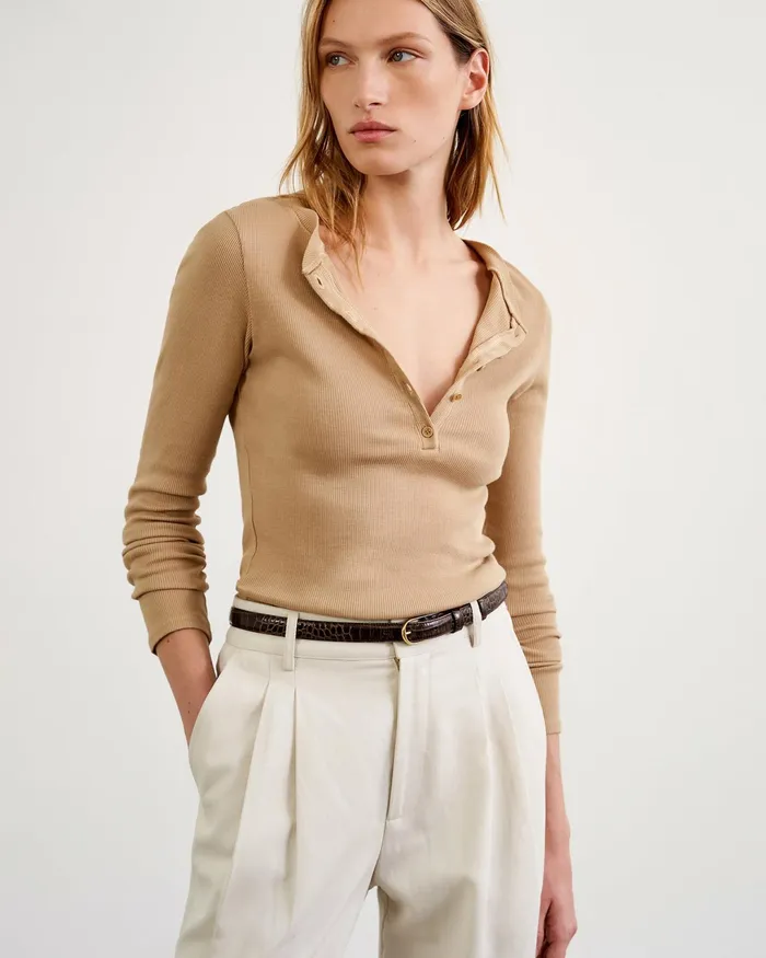 JORDAN HENLEY Jet Black Women Nili Lotan Tops