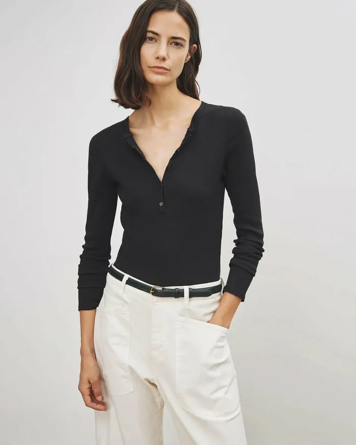 JORDAN HENLEY Jet Black Women Nili Lotan Tops