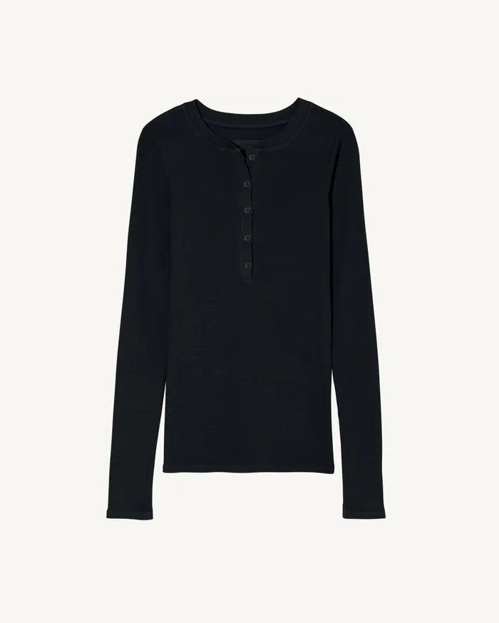JORDAN HENLEY Jet Black Women Nili Lotan Tops