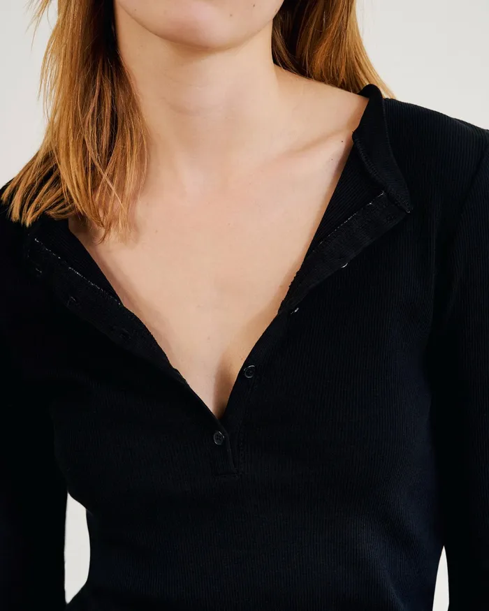 JORDAN HENLEY Jet Black Women Nili Lotan Tops