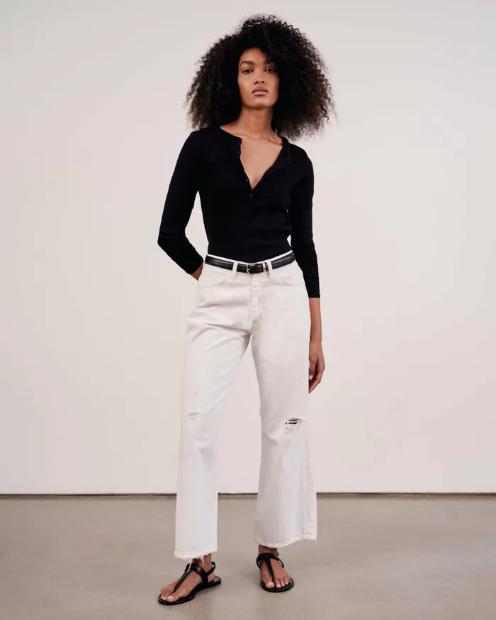 JORDAN HENLEY Jet Black Women Nili Lotan Tops