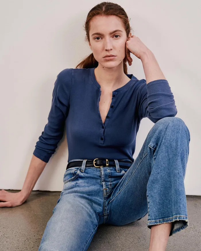 JORDAN HENLEY Jet Black Women Nili Lotan Tops