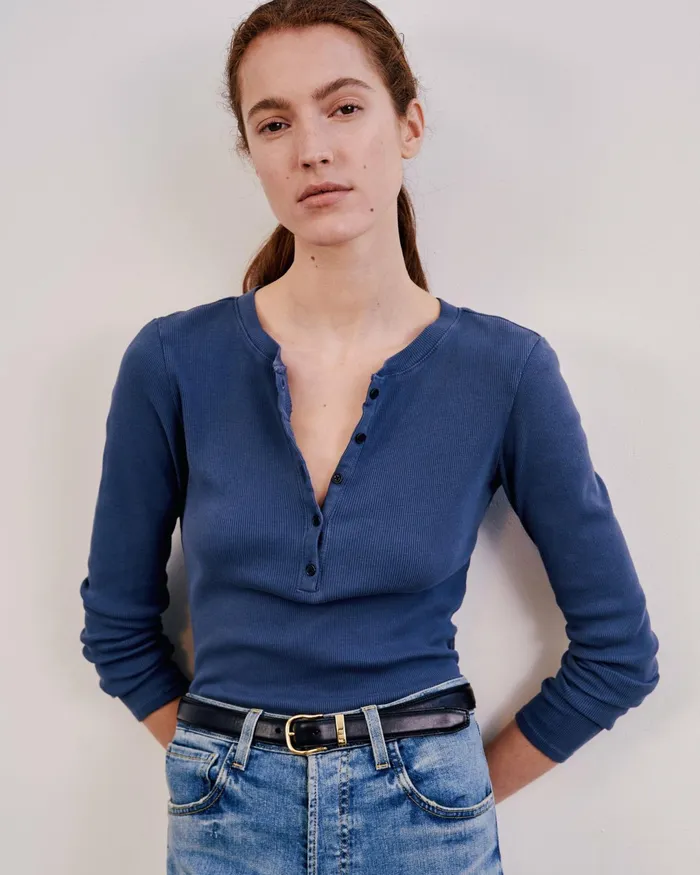 JORDAN HENLEY Jet Black Women Nili Lotan Tops
