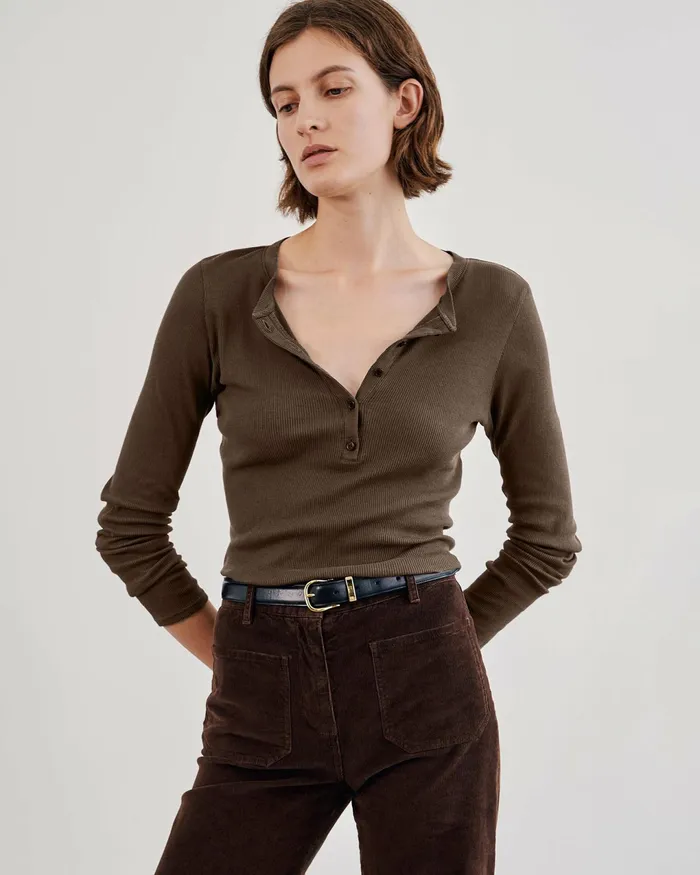JORDAN HENLEY Jet Black Women Nili Lotan Tops