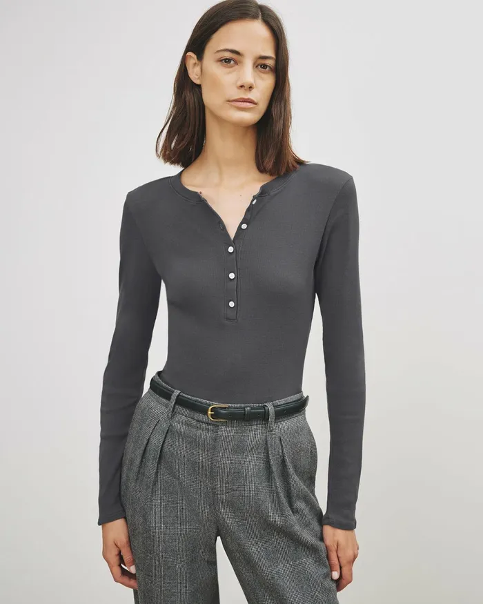 JORDAN HENLEY Jet Black Women Nili Lotan Tops
