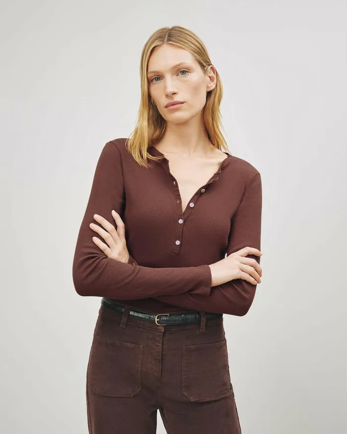 JORDAN HENLEY Jet Black Women Nili Lotan Tops