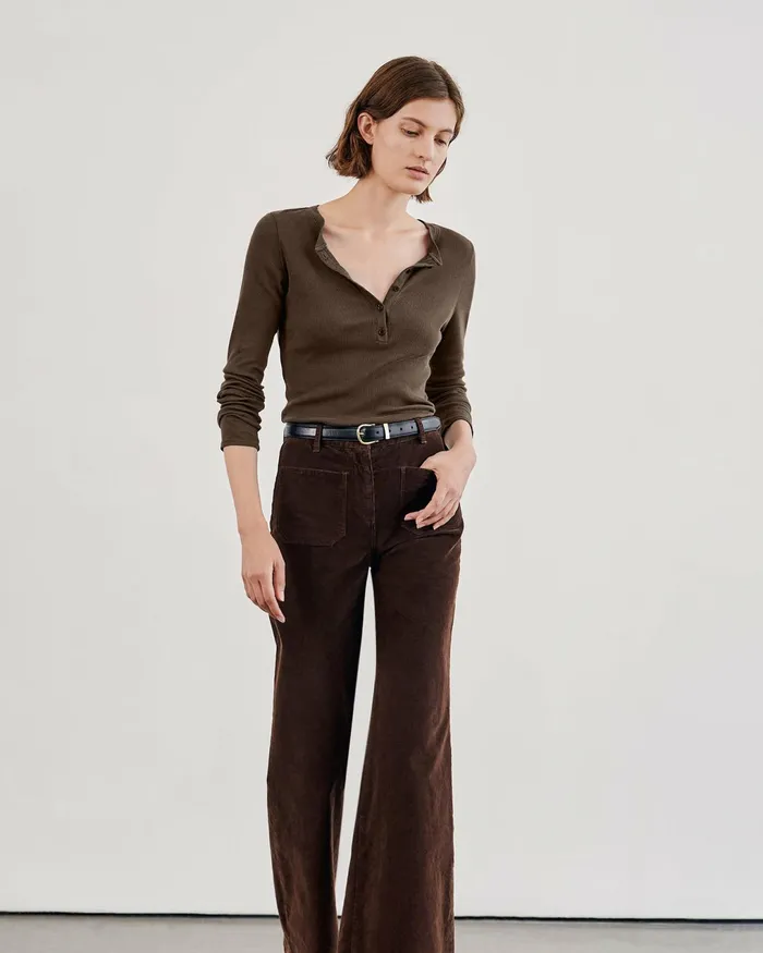 JORDAN HENLEY Jet Black Women Nili Lotan Tops