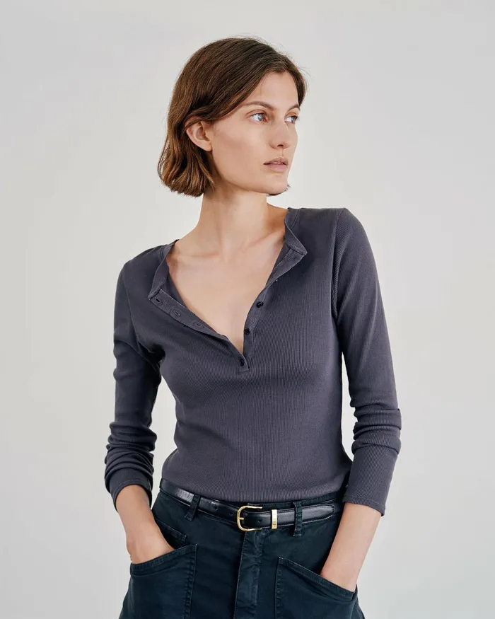 JORDAN HENLEY Jet Black Women Nili Lotan Tops