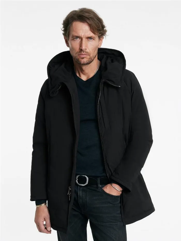 JUBILEE PARKA Black Men John Varvatos Coats And Jackets