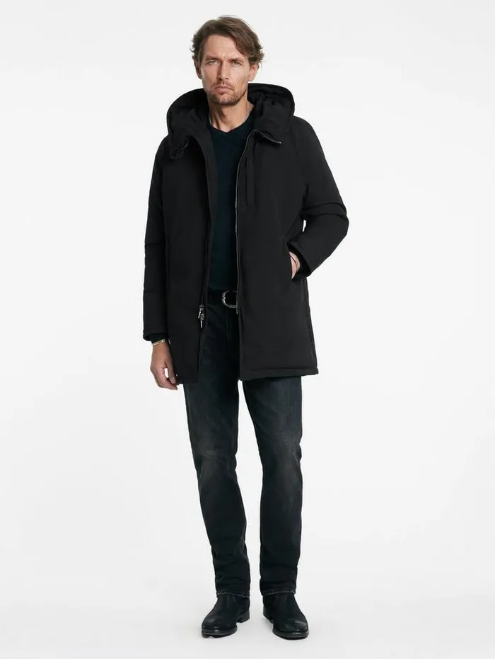 JUBILEE PARKA Black Men John Varvatos Coats And Jackets