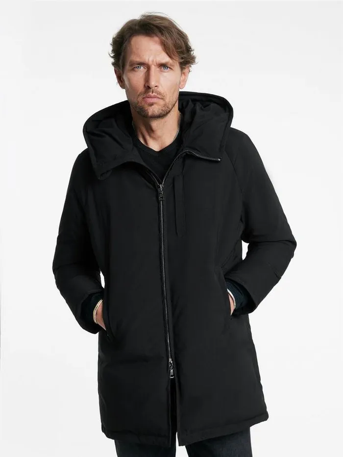 JUBILEE PARKA Black Men John Varvatos Coats And Jackets