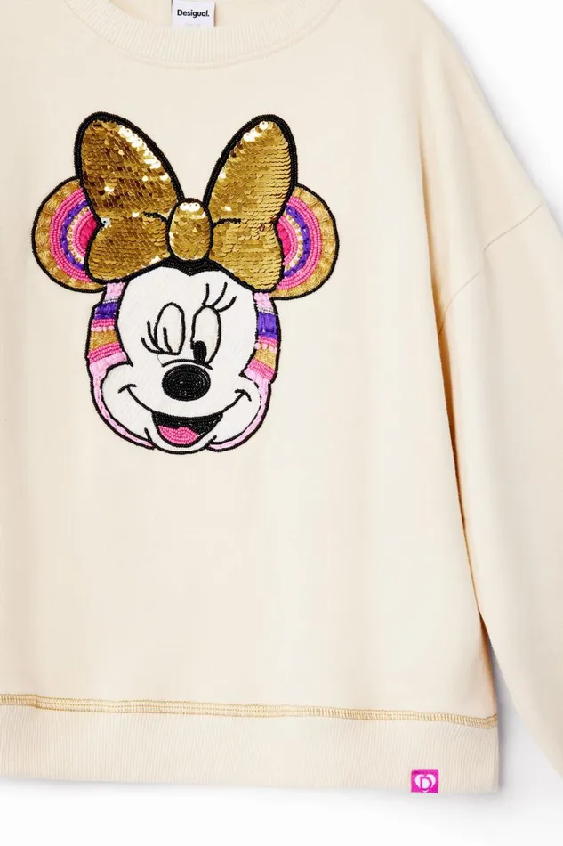 Jumpers And Sweatshirts Kids Desigual Minnie Mouse Sweatshirt White