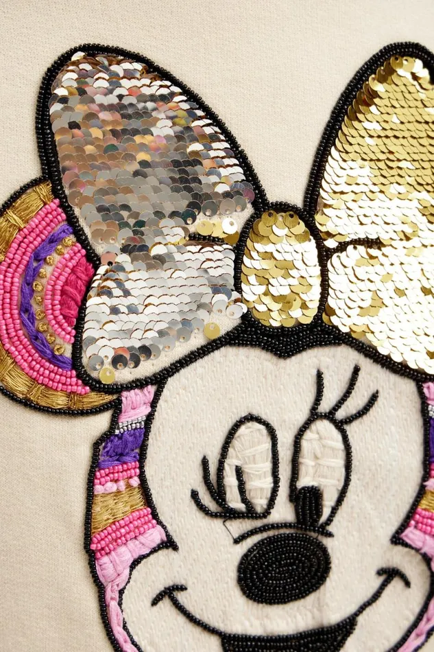 Jumpers And Sweatshirts Kids Desigual Minnie Mouse Sweatshirt White