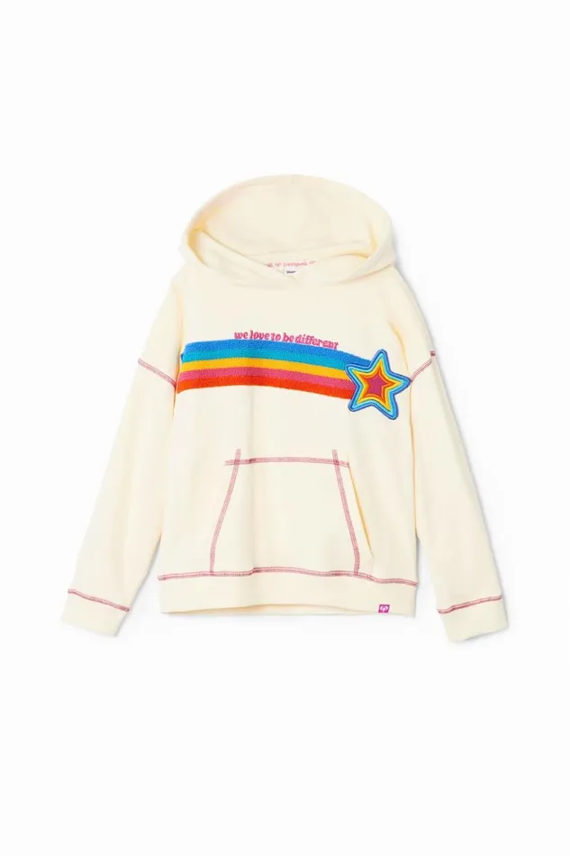 Jumpers And Sweatshirts Kids Desigual Star Sweatshirt White