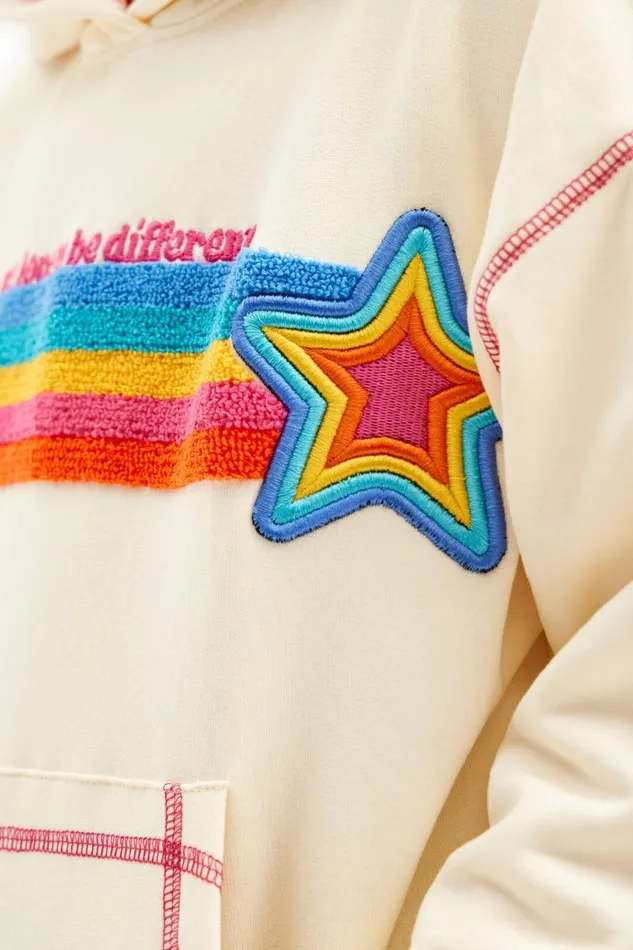 Jumpers And Sweatshirts Kids Desigual Star Sweatshirt White