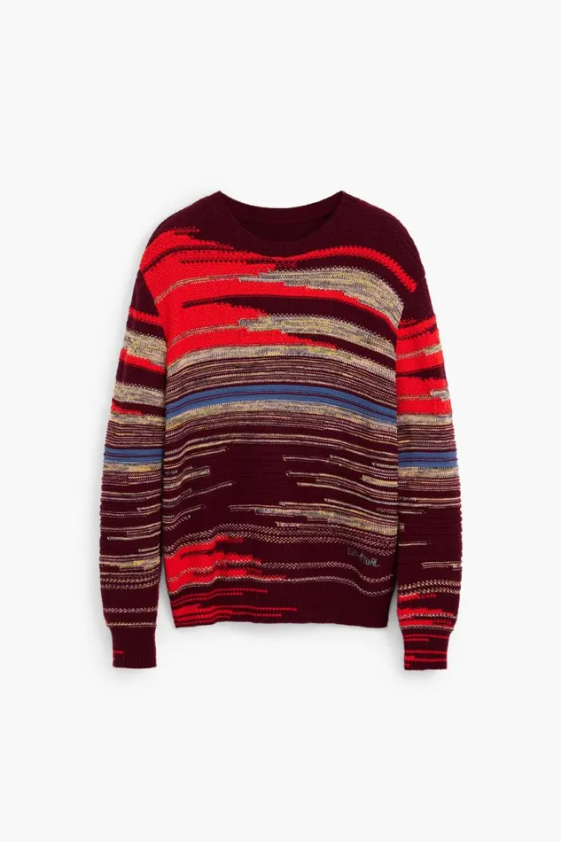 Jumpers And Sweatshirts Men Desigual Jumper Red