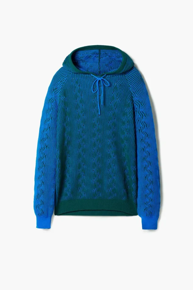 Jumpers And Sweatshirts Men Desigual Zigzag Sweatshirt Blue