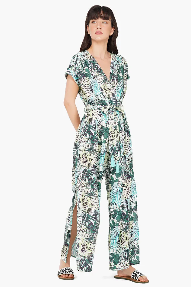 Jumpsuits Hidden Cheetah Summer Tropical Jumpsuit America and Beyond Women Jumpsuits Hidden Cheetah Summer Tropical Jumpsuit America and Beyond Women