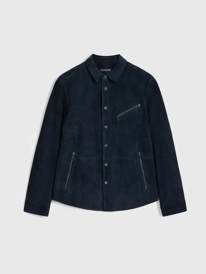KADD SHIRT JACKET Midnight Men John Varvatos Leather Jackets