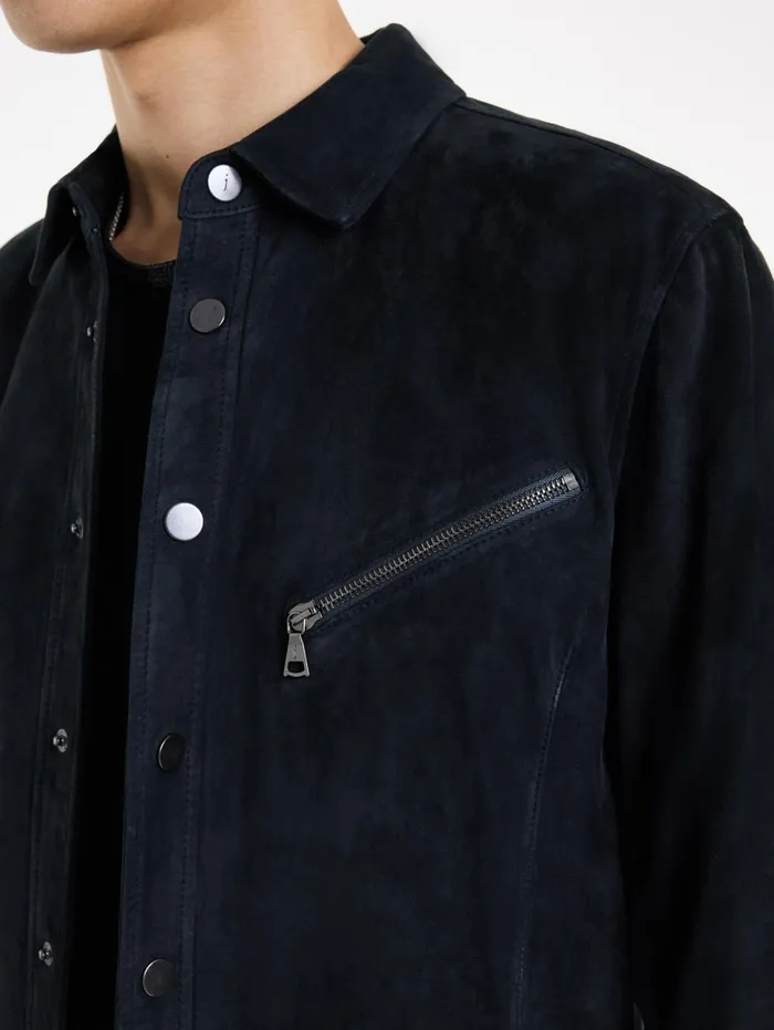 KADD SHIRT JACKET Midnight Men John Varvatos Leather Jackets
