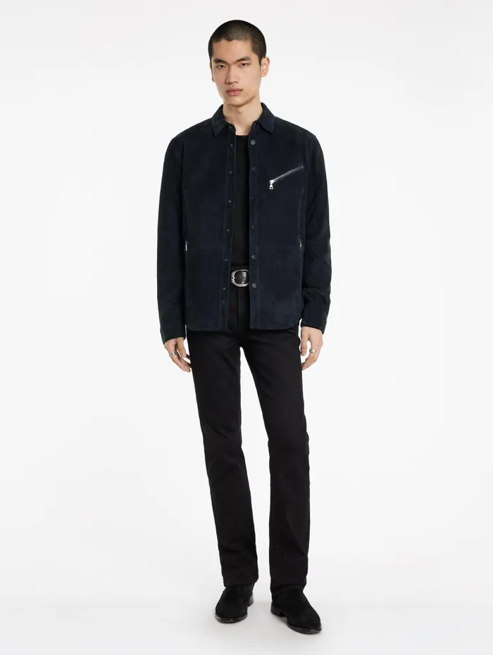 KADD SHIRT JACKET Midnight Men John Varvatos Leather Jackets