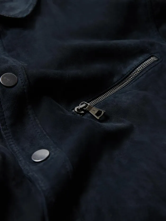 KADD SHIRT JACKET Midnight Men John Varvatos Leather Jackets