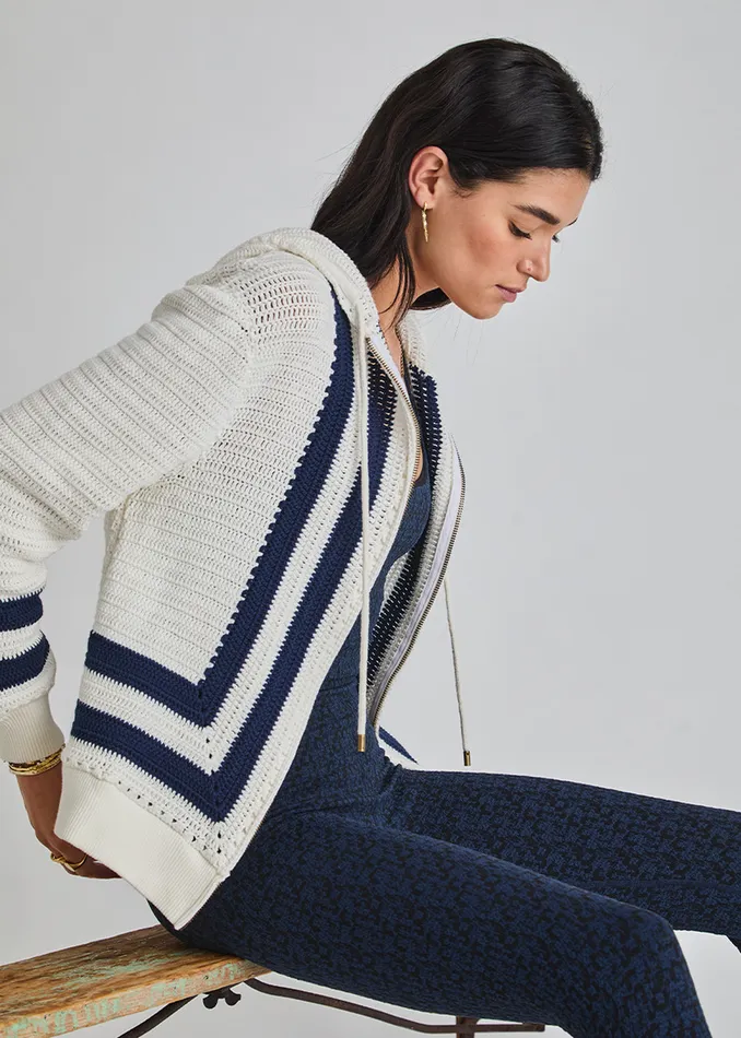 KAI CROCHET HOODIE Women Knitwear THE UPSIDE