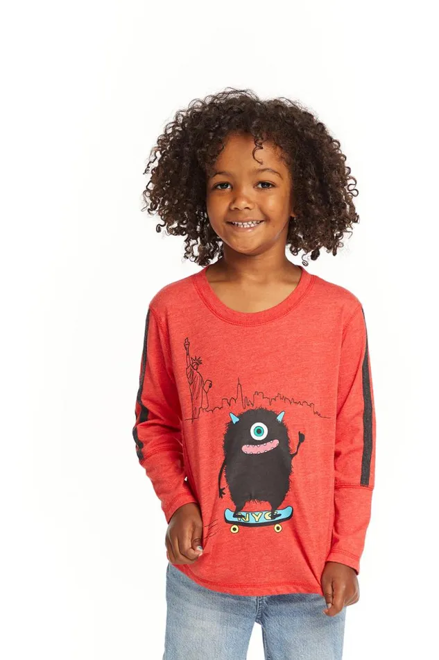 Kids Chaser Brand Boys Monster Skater Long Sleeve