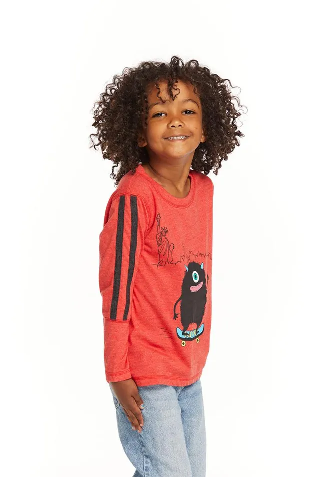 Kids Chaser Brand Boys Monster Skater Long Sleeve