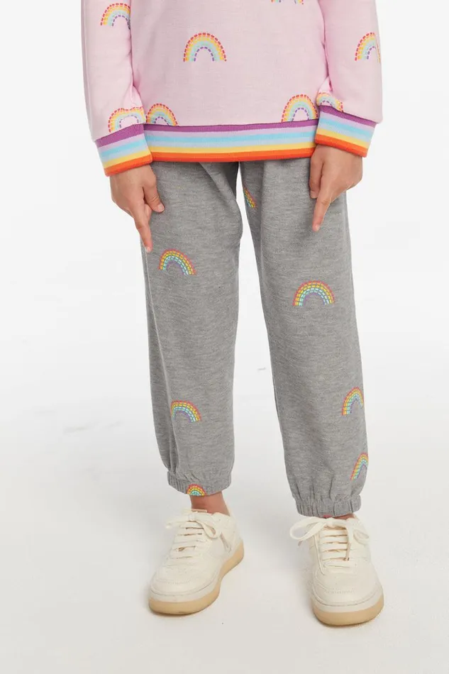 Kids Chaser Brand Girls All Over Rainbow Pant
