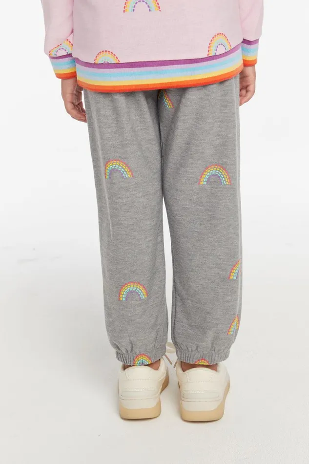 Kids Chaser Brand Girls All Over Rainbow Pant