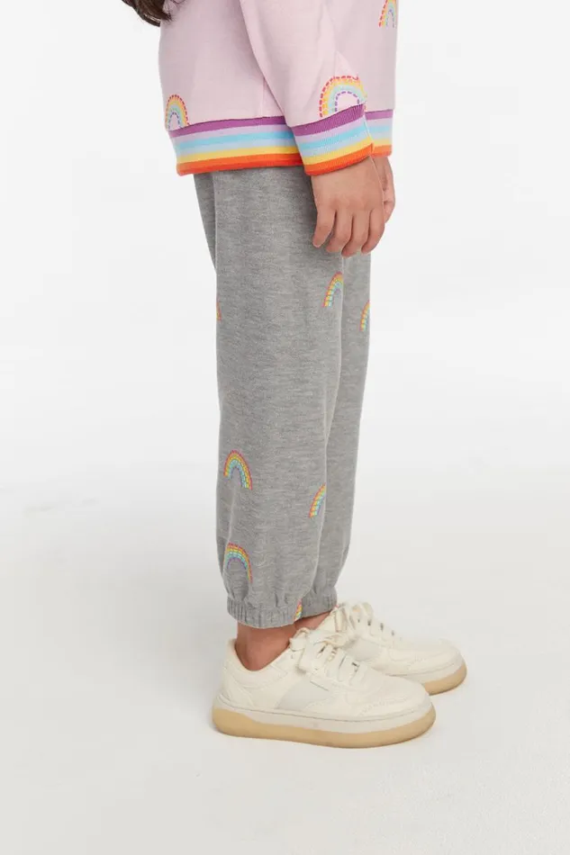 Kids Chaser Brand Girls All Over Rainbow Pant