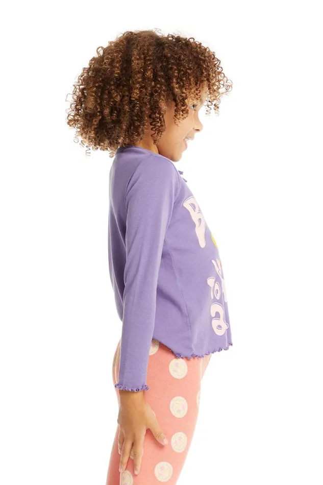 Kids Chaser Brand Girls Be Kind Long Sleeve