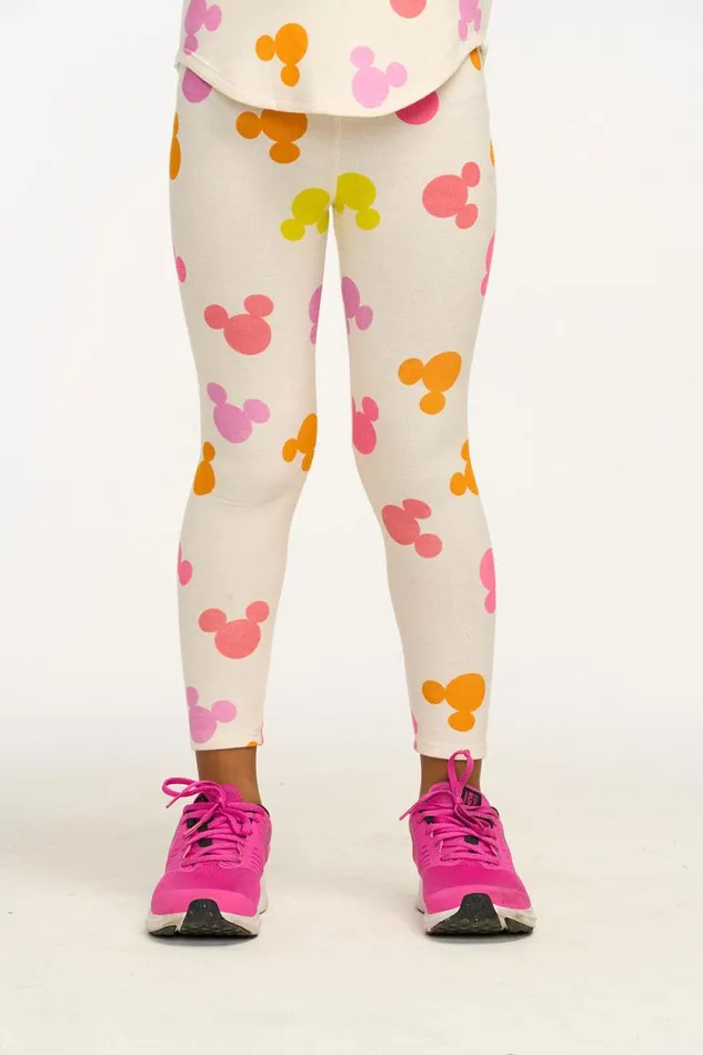 Kids Chaser Brand Girls Disney Mickey Mouse 034All Over Icons034 Leggings