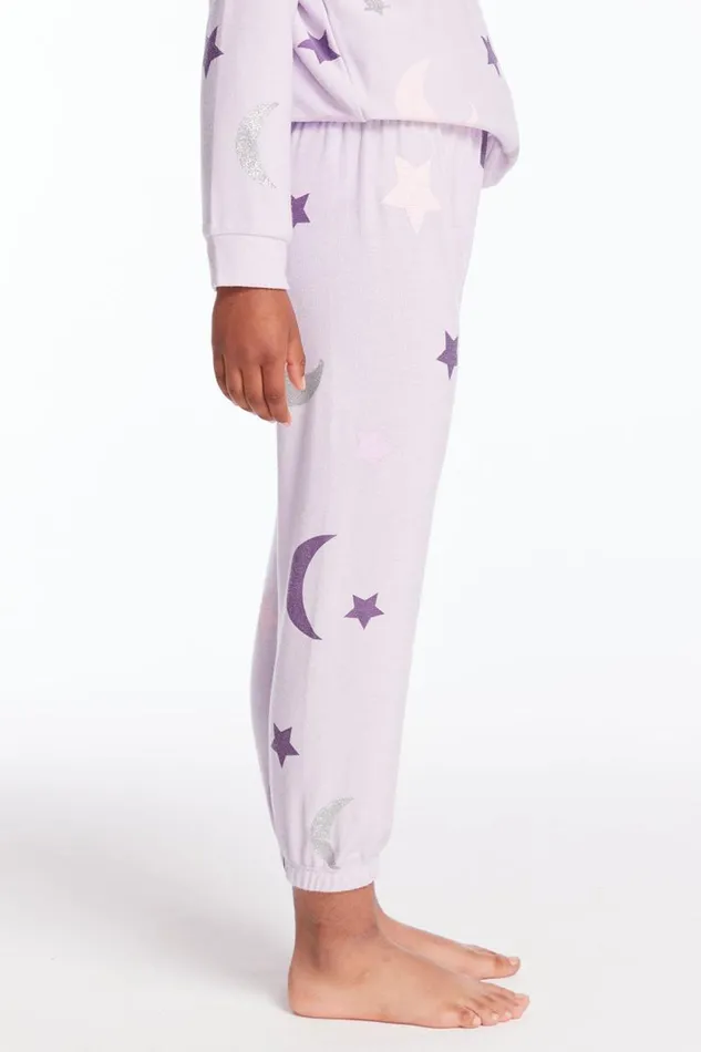 Kids Chaser Brand Girls La Luna Girls Sweatpants