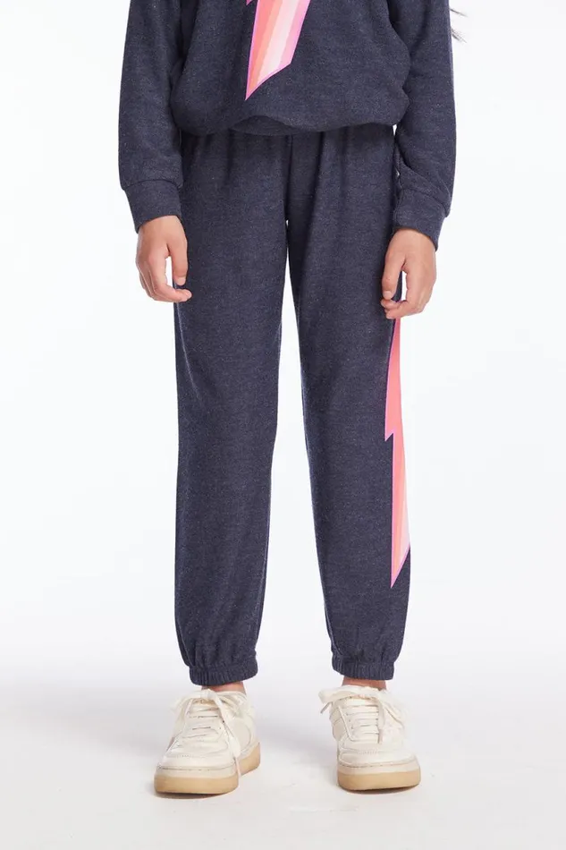 Kids Chaser Brand Girls Multi Bolt Girls Sweatpants