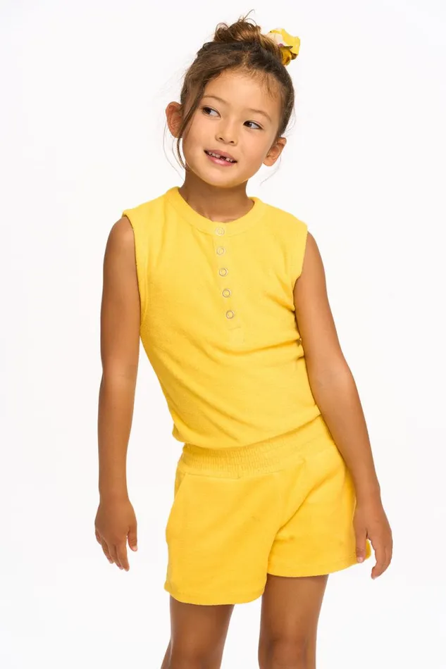 Kids Chaser Brand Girls Ocean Romper 8211 Dandelion