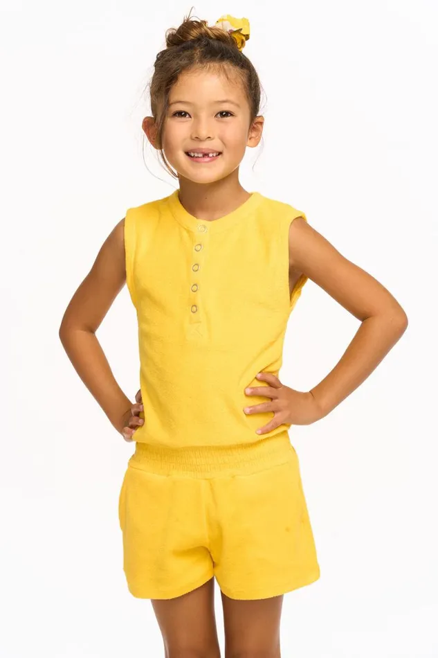 Kids Chaser Brand Girls Ocean Romper 8211 Dandelion
