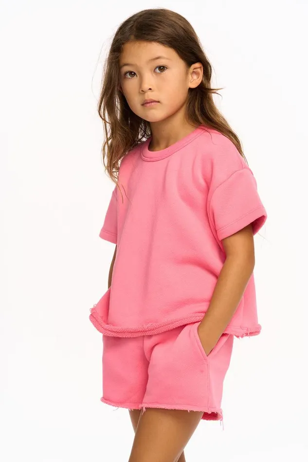 Kids Chaser Brand Girls Piper Pullover 8211 Pink Lemonade