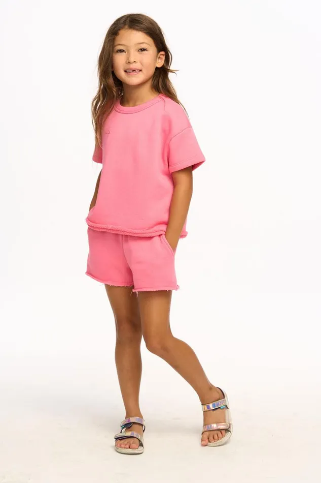 Kids Chaser Brand Girls Piper Pullover 8211 Pink Lemonade