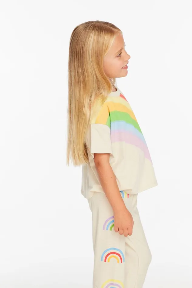 Kids Chaser Brand Girls Rainbow Girls Tee
