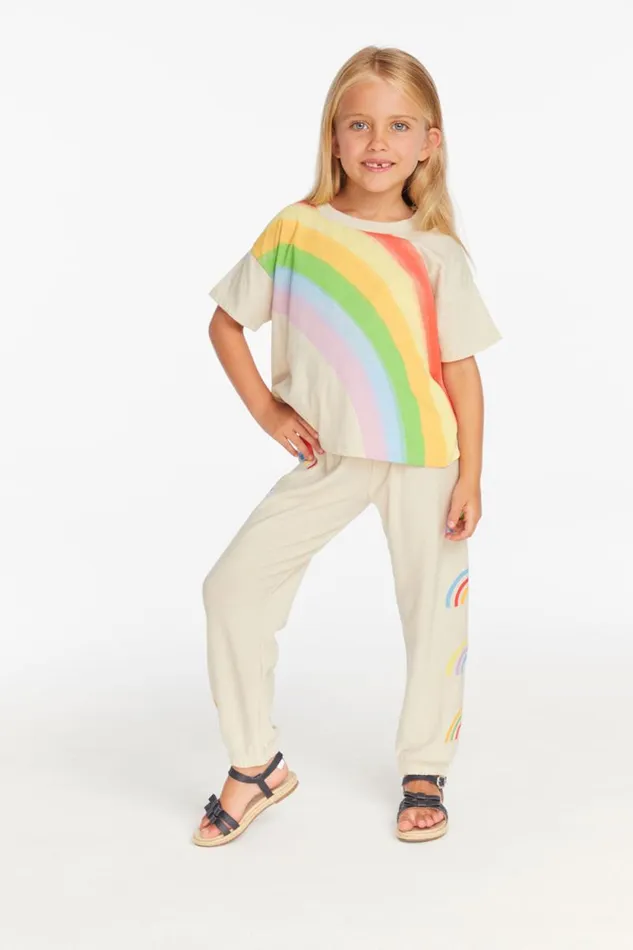 Kids Chaser Brand Girls Rainbow Girls Tee