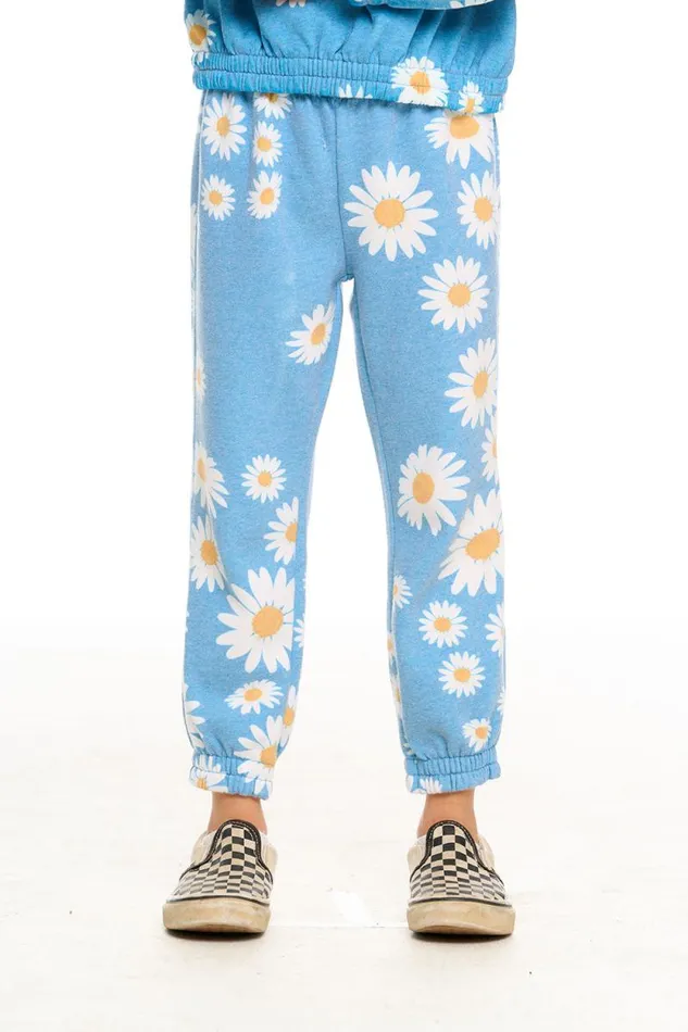 Kids Chaser Brand Girls Shirred Easy Sweatpant