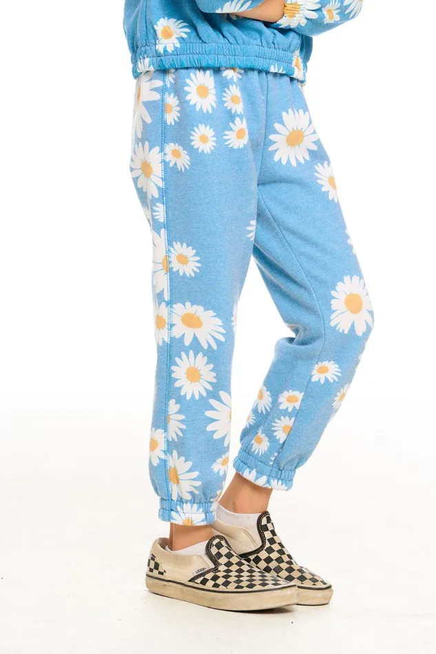 Kids Chaser Brand Girls Shirred Easy Sweatpant