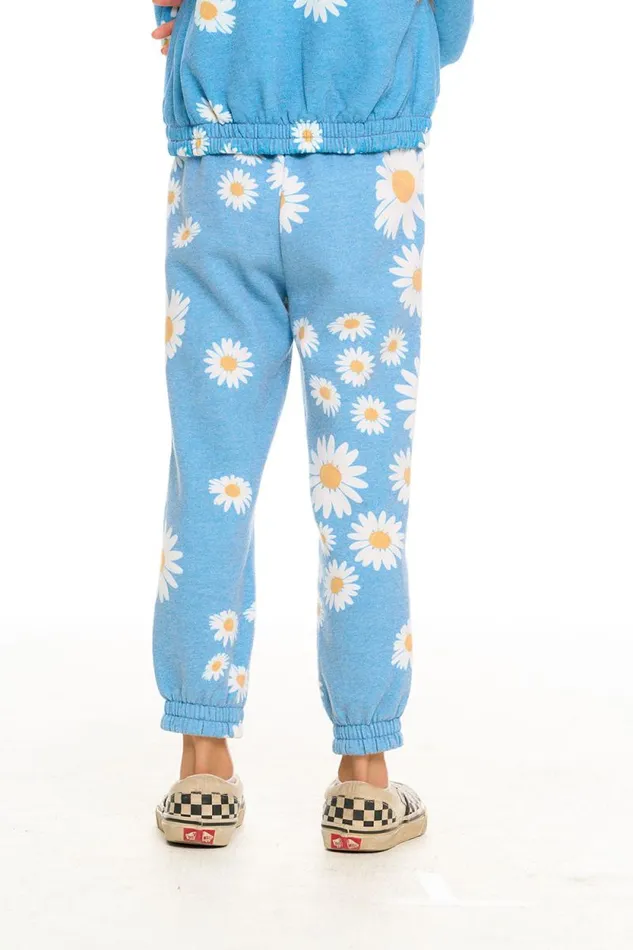 Kids Chaser Brand Girls Shirred Easy Sweatpant