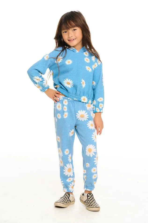 Kids Chaser Brand Girls Shirred Easy Sweatpant