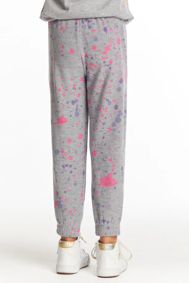 Kids Chaser Brand Girls Splatter Paint Girls Pants